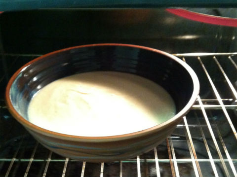 Baking a dish of spoon bread